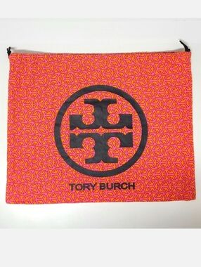 Tory Burch Pink and Orange Print Dust Bag Cover